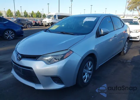 2016 Toyota Corolla Le from USA, damaged, VIN 5YFBURHE1GP378555